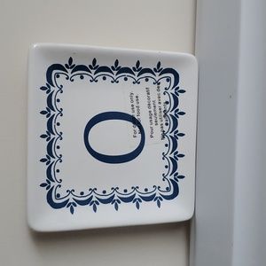 INDINGO LETTER O TRINKET TRAY